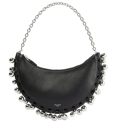 Alaïa Noir Demi-lune Leather Shoulder Bag 1 Size | ModeSens