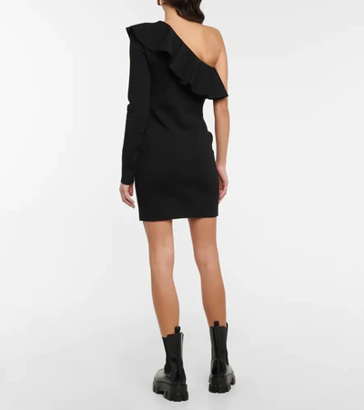 Shop Philosophy Di Lorenzo Serafini One-shoulder Minidress In Black