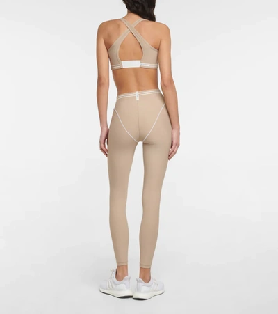 Shop Adam Selman Sport Crossover Back Sports Bra In Chino