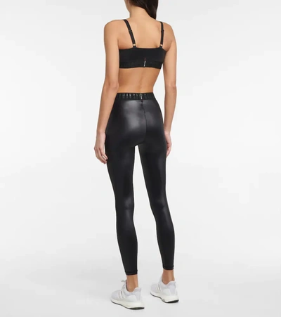 Shop Adam Selman Sport Logo Sports Bra In Black