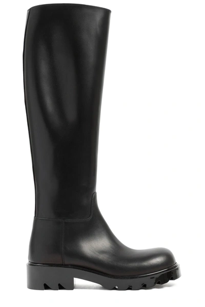 Shop Bottega Veneta Strut High Boots In Black