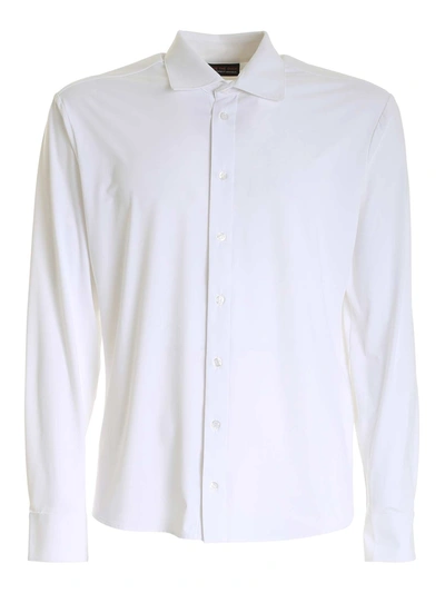 Shop Save The Duck William Buttoned Shirt In White