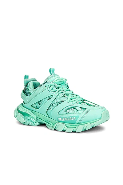 Shop Balenciaga Track Sneakers In Recycled Mint