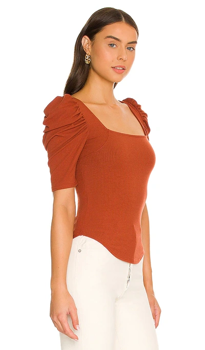 Shop Free People Night Lily Top In Rust
