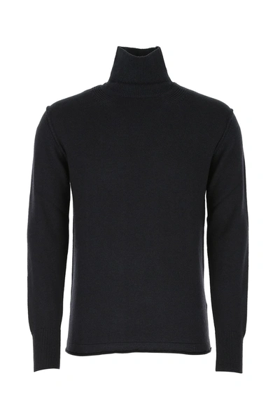 Shop Paolo Pecora Turtleneck Knitted Jumper In Black