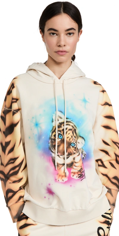 Shop Stella Mccartney Tiger Print Sweatshirt In Magnolia