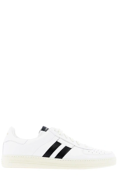 Shop Tom Ford Warwick Lace Up Tennis Sneakers In White