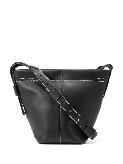 Shop Proenza Schouler White Label Mini Barrow Leather Bucket Bag In Black
