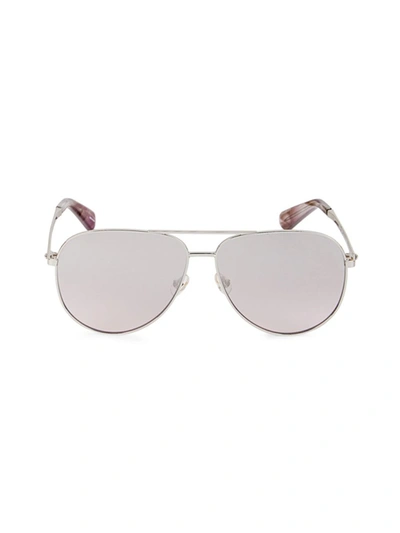 Shop Kate Spade Women's Isla 61mm Aviator Sunglasses In Pink
