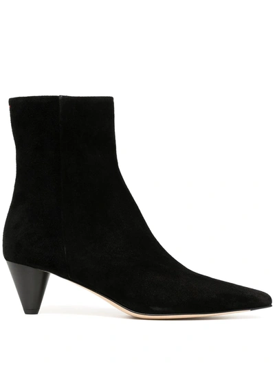 Shop Aeyde Carly Suede Boots In Black