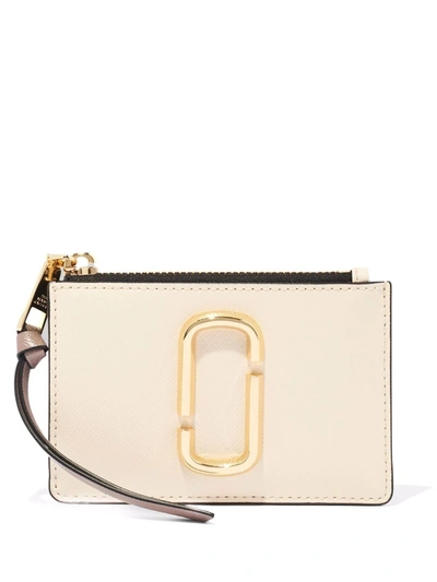 Shop Marc Jacobs The Top Zip Multi Wallet In White