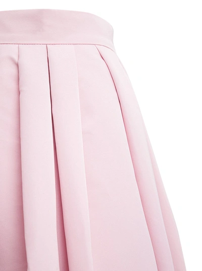 Shop Alexander Mcqueen Pink Pleated Skirt