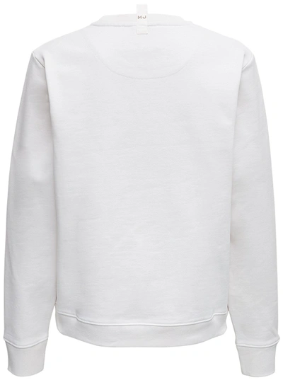 Shop Marc Jacobs White Cotton Sweatshirt With Logo Print