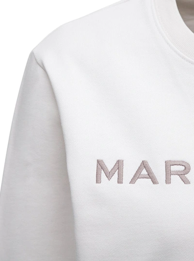 Shop Marc Jacobs White Cotton Sweatshirt With Logo Print