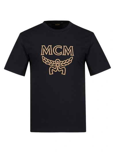 Shop Mcm Collection Logo Short-sleeve T-shirt In Black Beauty