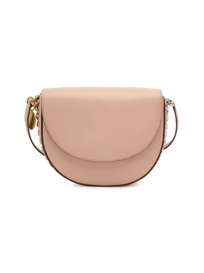 Shop Stella Mccartney Chain Shoulder Bag In Khaki