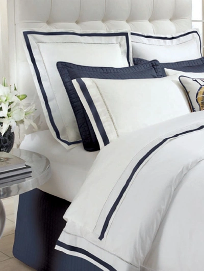 Shop Downtown Company Hotel 2-piece Pillowcase Set In White Navy