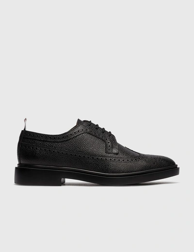 Shop Thom Browne Classic Longwing Brogue In Black