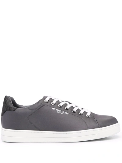 Shop Michael Kors Lenny Low-top Sneakers In Grey
