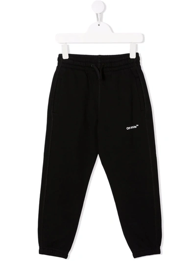 Shop Off-white Graphic Print Track Pants In Black