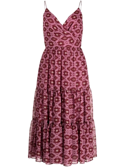 Shop Sachin & Babi Dalia Aztec-print Dress In Pink