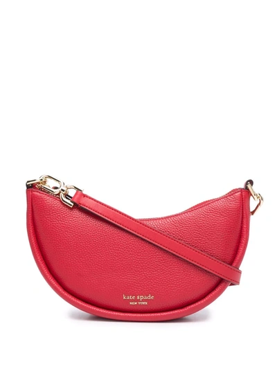 Shop Kate Spade Small Smile Crossbody Bag In Red