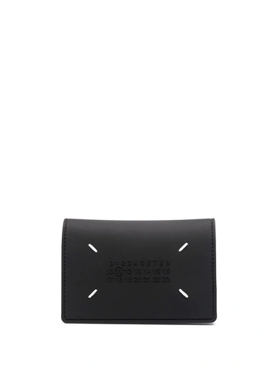 Shop Maison Margiela Four-stitch Logo Cardholder In Black