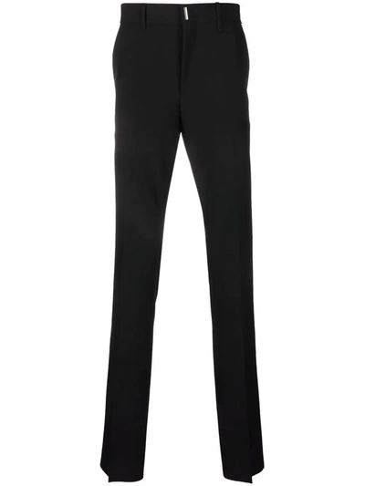 Shop Givenchy Slim-cut Wool Trousers In Black