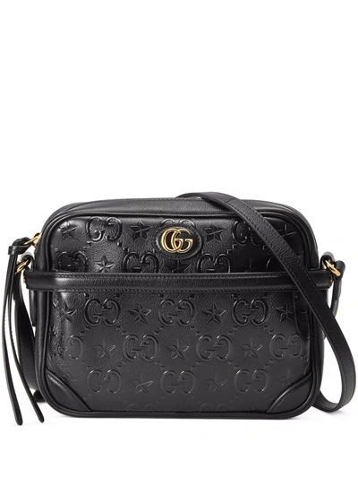 Shop Gucci Small Gg Star Shoulder Bag In Black