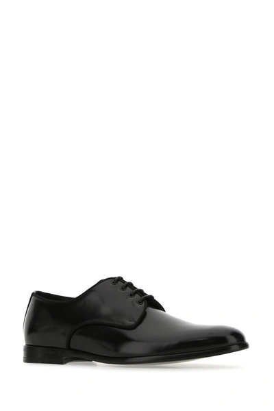 Dolce & Gabbana Leather Derby. In Black