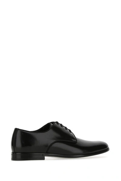 Dolce & Gabbana Leather Derby. In Black