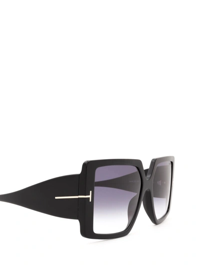 Shop Tom Ford Eyewear Sunglasses In Shiny Black