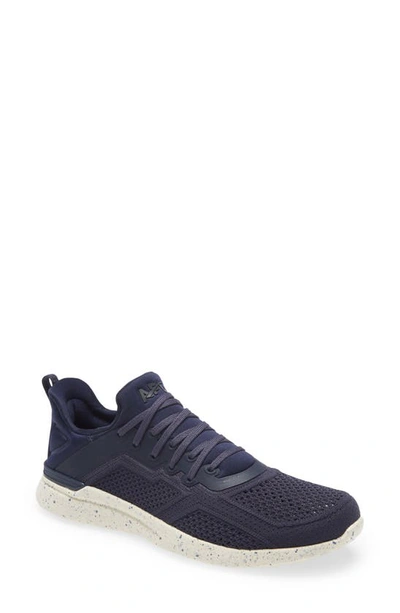 Shop Apl Athletic Propulsion Labs Techloom Tracer Knit Training Shoe In Navy/ Navy/ White