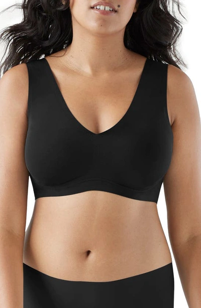 Shop True & Co. True & Co Body Lift V-neck Bralette In Black