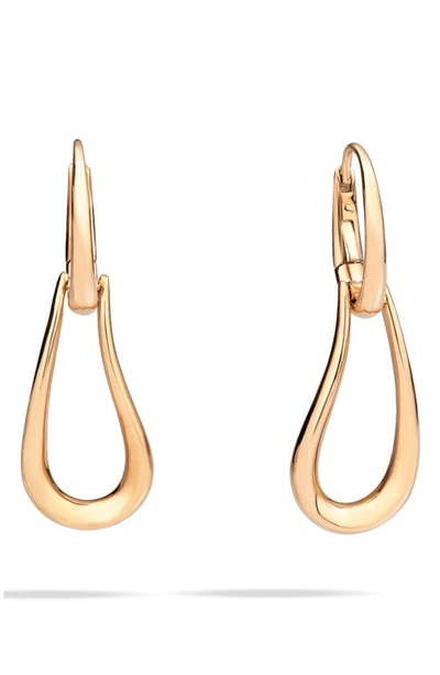 Shop Pomellato Small Fantina Drop Earrings In Rose Gold