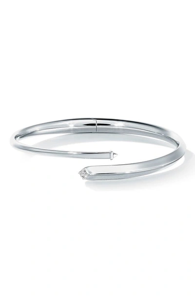 Shop De Beers Forevermark Avaanti™ Diamond Bypass Bangle In White Gold
