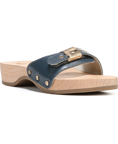 Shop Dr. Scholl's Original Collection Women's Original Slide Sandals In Navy Leather