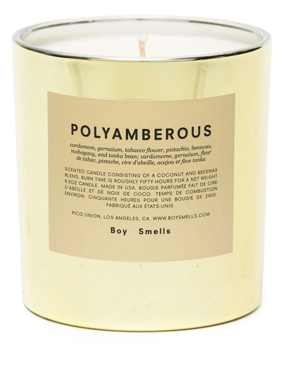 Shop Boy Smells Polyamberous Scented Candle (240g) In Gold