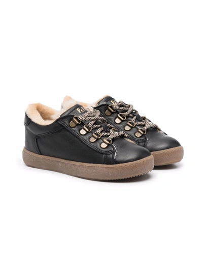 Pèpè Lace-up Ankle Boots In Black