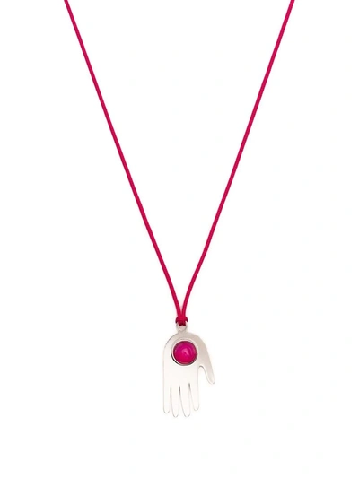 Shop Isabel Marant Moonlight Pendant Necklace In Pink