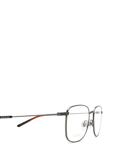 Shop Gucci Eyewear Eyeglasses In Ruthenium