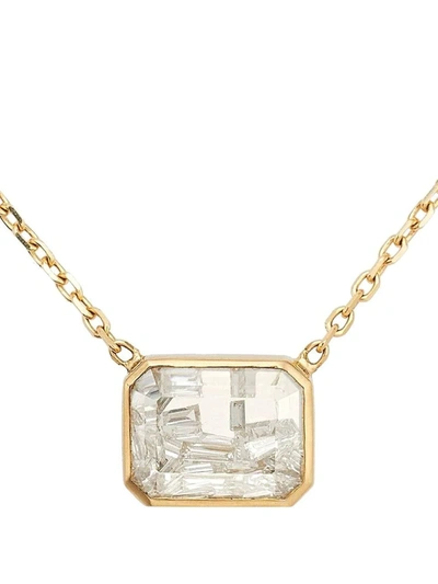 Shop Moritz Glik 18kt Yellow Gold Esmeralda Diamond Shaker Pendant Necklace