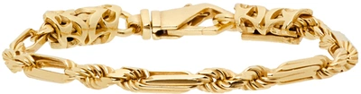 Shop Emanuele Bicocchi Gold Chain Bracelet