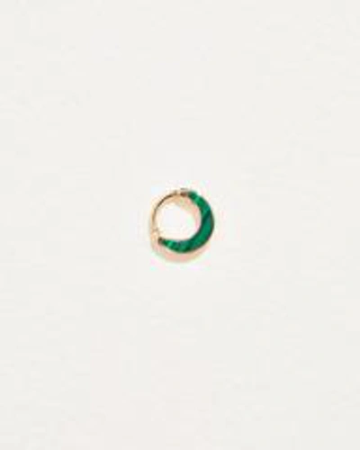Pamela Love Piercing 6mm Inlay Clicker In Gold/green