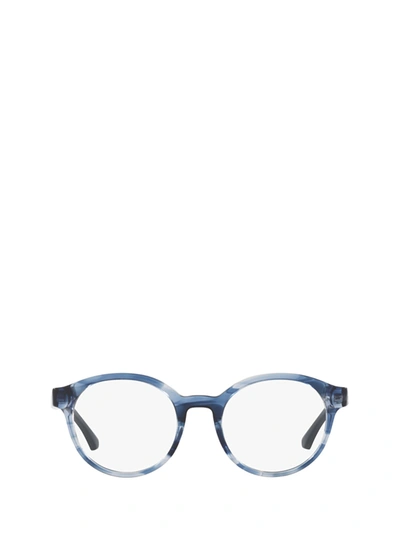 Shop Emporio Armani Eyeglasses In Blue Havana