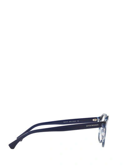 Shop Emporio Armani Eyeglasses In Blue Havana