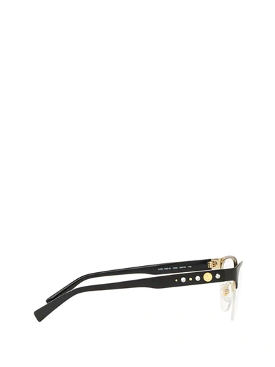 Shop Versace Eyewear Eyeglasses In Black / Gold