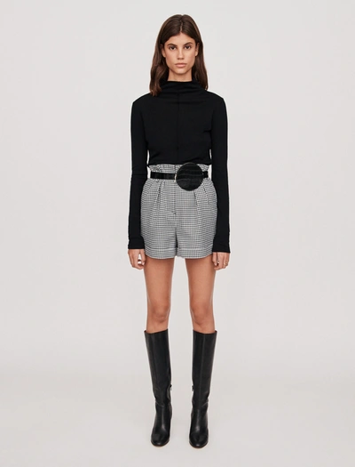 Shop Maje Long-sleeved Sweater In Black