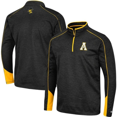 Shop Colosseum Black Appalachian State Mountaineers Aldrin Quarter-zip Jacket