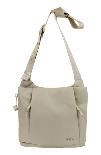 Shop Hedgren Ember Sustainable Recycled Polyester Water Resistant Crossbody Bag In Cashmere Beige